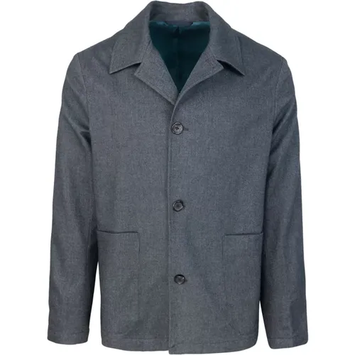 Casual Overshirt mit Kontrastfutter , Herren, Größe: S - PS By Paul Smith - Modalova