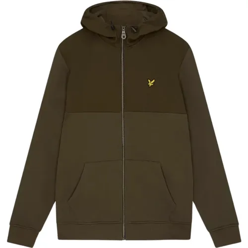 Softshell Kapuzen-Zip-Sweatshirt , Herren, Größe: L - Lyle & Scott - Modalova