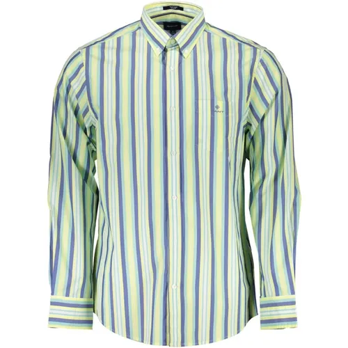 Cotton Shirt with Button Down Collar , male, Sizes: S, M, L - Gant - Modalova