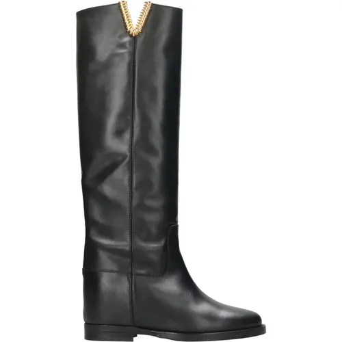 High Boots , female, Sizes: 3 1/2 UK - Via Roma 15 - Modalova