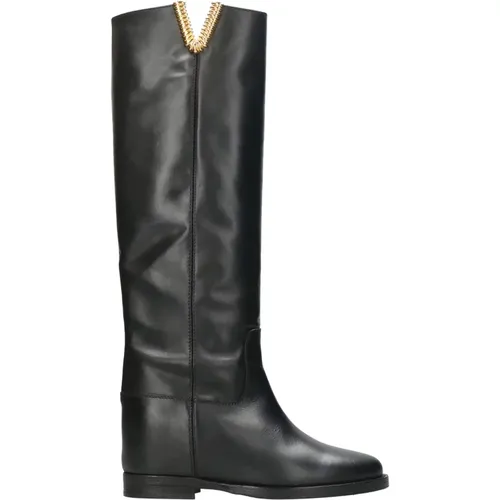 High Boots , female, Sizes: 5 UK, 4 UK, 9 UK, 4 1/2 UK, 8 UK, 3 UK, 6 UK, 7 1/2 UK, 2 UK, 7 UK, 6 1/2 UK, 5 1/2 UK - Via Roma 15 - Modalova