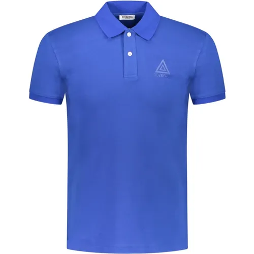Blaues Dreieck Polo Shirt , Herren, Größe: S - Iceberg - Modalova
