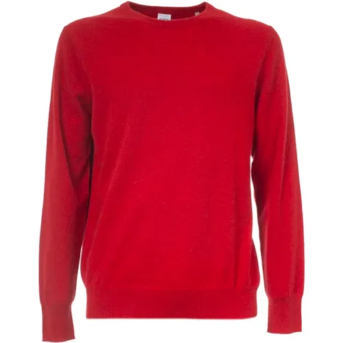 Cashmere Ribbed Crewneck Sweater , male, Sizes: L, 2XL - Aspesi - Modalova