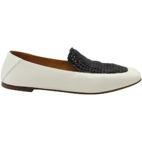 Pre-owned Leather espadrilles , female, Sizes: 6 1/2 UK - Chloé Pre-owned - Modalova