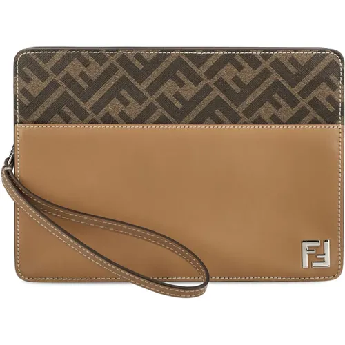 Square Arch Print Silk Bag , male, Sizes: ONE SIZE - Fendi - Modalova