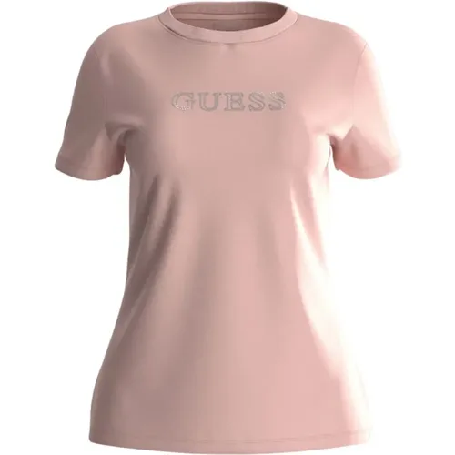 Damen Pinkes T-Shirt Guess - Guess - Modalova