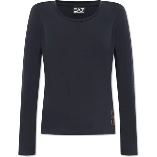 Long Sleeve T-shirt , female, Sizes: XS - Emporio Armani EA7 - Modalova