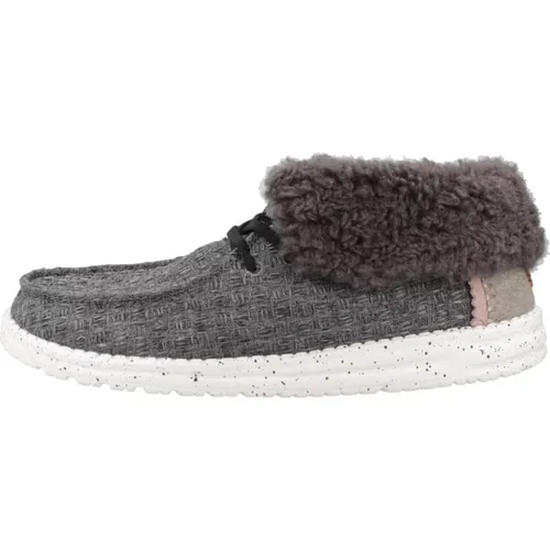 Fold Stitch Cozy Laced Schuhe , Damen, Größe: 36 EU - Hey Dude - Modalova