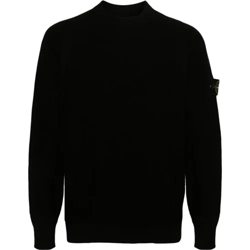 Schwarzer Sweatshirt Ss24 , Herren, Größe: 2XL - Stone Island - Modalova