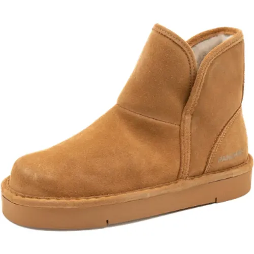 Sherling Wildleder Bootie Braun , Damen, Größe: 36 EU - Panchic - Modalova