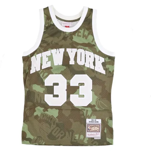 NBA Ghost Green Camo Tank Top , Herren, Größe: S - Mitchell & Ness - Modalova