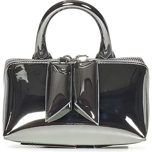 Silver Bags with Double Zip Closure , female, Sizes: ONE SIZE - The Attico - Modalova