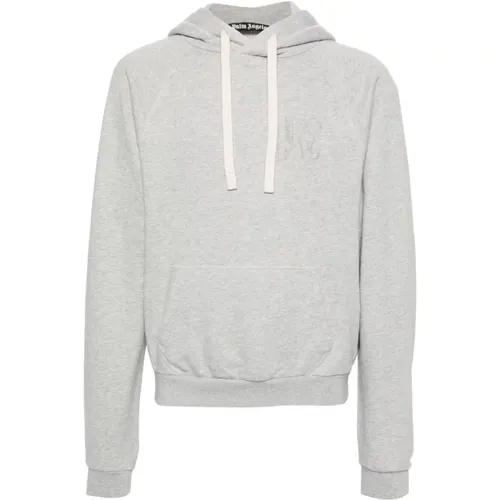 Grey Sweatshirts for Men , male, Sizes: L - Palm Angels - Modalova