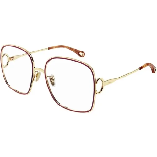 Goldrahmen Stilvolle Brille Chloé - Chloé - Modalova