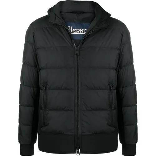 Quilted Scuba Jacket , male, Sizes: L, 2XL, XL - Herno - Modalova