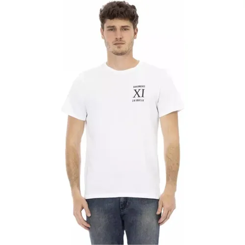 Stylisches weißes Baumwoll-T-Shirt , Herren, Größe: M - Bikkembergs - Modalova