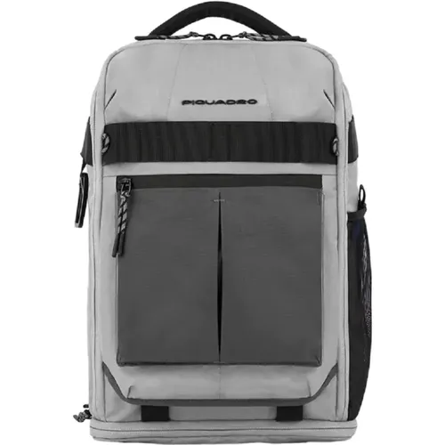 Men's Bags Bucket Bag & Backpack Grey Ss24 , male, Sizes: ONE SIZE - Piquadro - Modalova