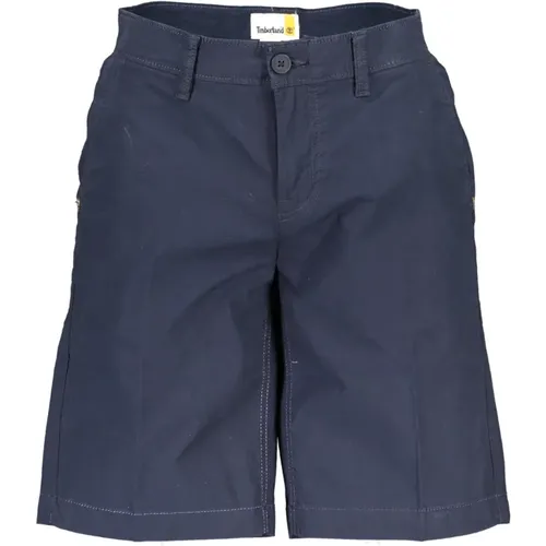 Blaue Bermuda-Shorts mit Knopf und Reißverschluss , Herren, Größe: W31 - Timberland - Modalova