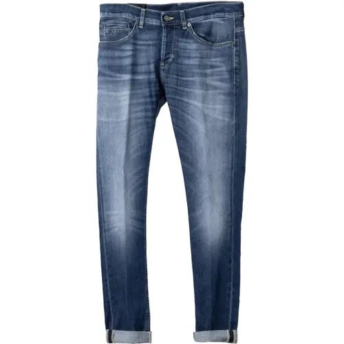 George Slim FIT Denim Jeans , Herren, Größe: M - Dondup - Modalova