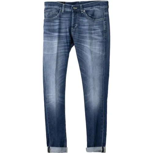 George Slim FIT Denim Jeans , Herren, Größe: S - Dondup - Modalova