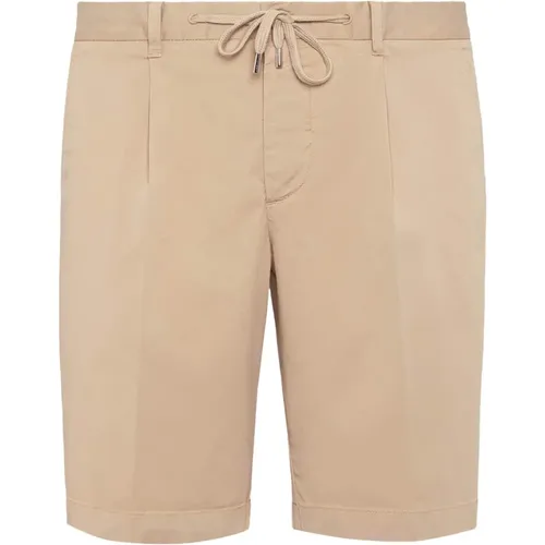 Stretch-Baumwoll-Sommer-Bermuda-Shorts , Herren, Größe: S - Boggi Milano - Modalova