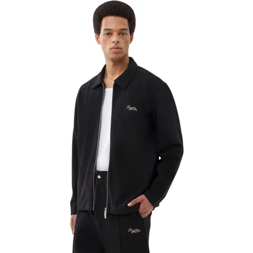 Trainerjacke Schwarz , Herren, Größe: M - Filling Pieces - Modalova