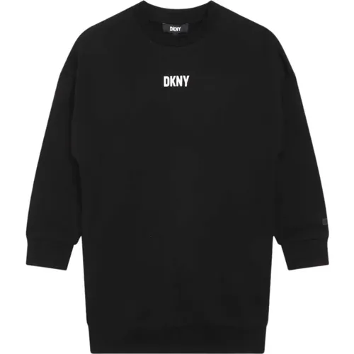 Maxi Logo Sweatshirt Kleid Dkny - DKNY - Modalova