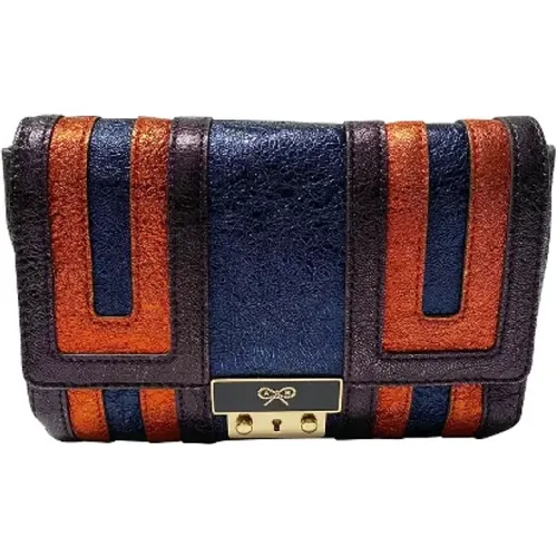 Pre-owned Leder clutches , Damen, Größe: ONE Size - Anya Hindmarch Pre-owned - Modalova