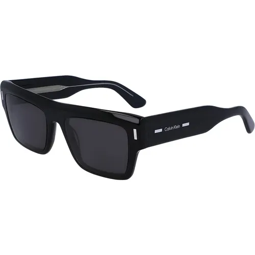 Schwarze Sonnenbrille Ck23504S-001 , unisex, Größe: 55 MM - Calvin Klein - Modalova