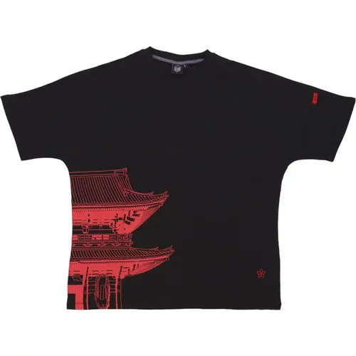 Tokyo Kimono Tee Magenta Herren T-Shirt - Dolly Noire - Modalova