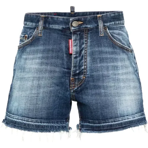 Stylish Denim Summer Shorts , male, Sizes: M, L - Dsquared2 - Modalova