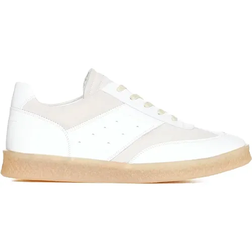 Weiße Panel Low-Top Sneakers , Herren, Größe: 41 1/2 EU - MM6 Maison Margiela - Modalova