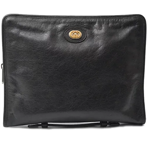 Pre-owned Leder clutches - Gucci Vintage - Modalova