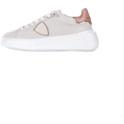 Sneakers Pink , female, Sizes: 4 UK, 3 UK, 7 UK - Philippe Model - Modalova