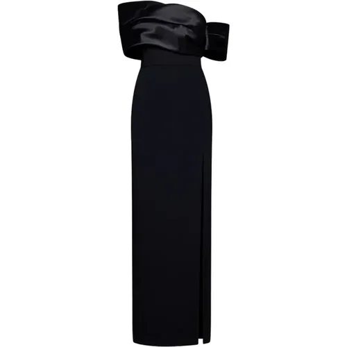 Elegant Off-Shoulder Evening Dress , female, Sizes: M, 2XS - Solace London - Modalova