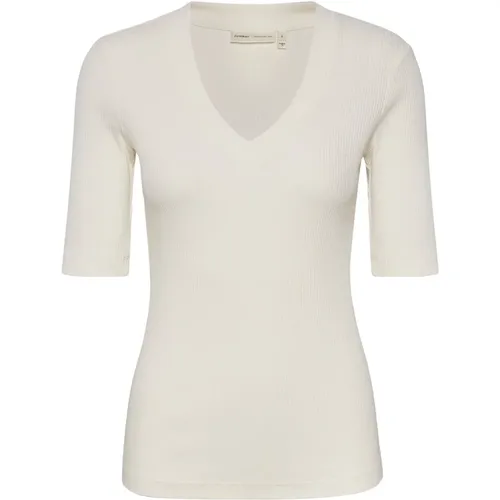 Whisper V-Ausschnitt T-Shirt , Damen, Größe: M - InWear - Modalova