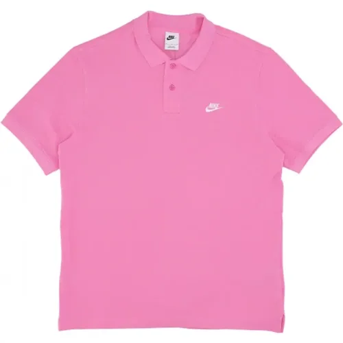 Essential Pique Polo Shirt , Herren, Größe: M - Nike - Modalova