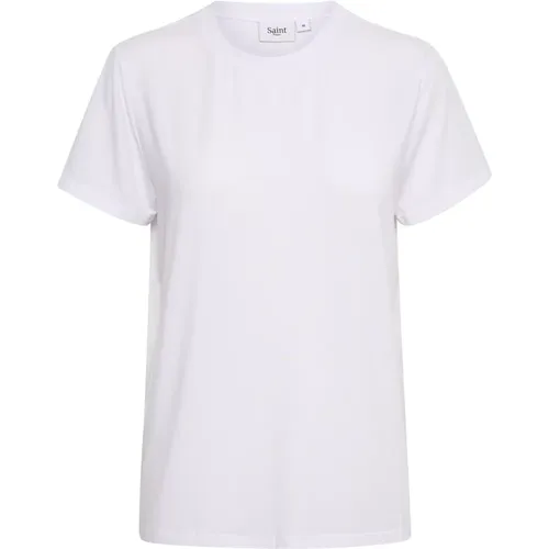 Basic T-Shirt , female, Sizes: 2XL, S, L, M, XS, XL - Saint Tropez - Modalova