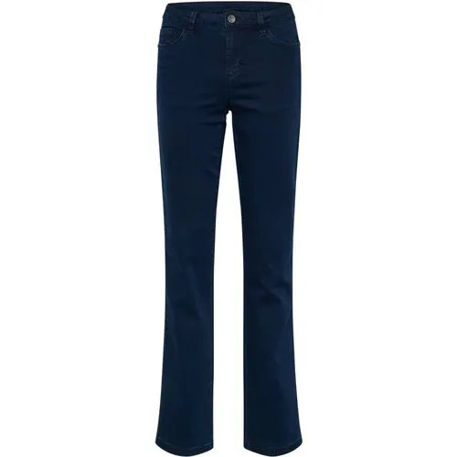 Flared Jeans , Damen, Größe: M - Kaffe - Modalova