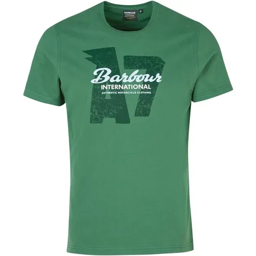 Grafik-Print Racing T-Shirt , Herren, Größe: 2XL - Barbour - Modalova