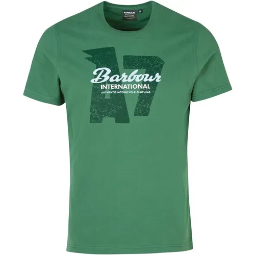 Graphic-Print Racing T-Shirt , male, Sizes: XL, 2XL, L, M - Barbour - Modalova
