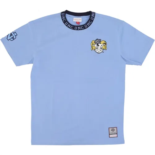 Vintage Logo Tee North Carolina Tar Heels , Herren, Größe: L - Mitchell & Ness - Modalova