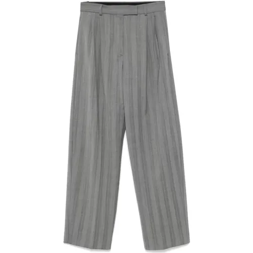 Grey Casual Trousers , female, Sizes: 2XS, XS - SPORTMAX - Modalova