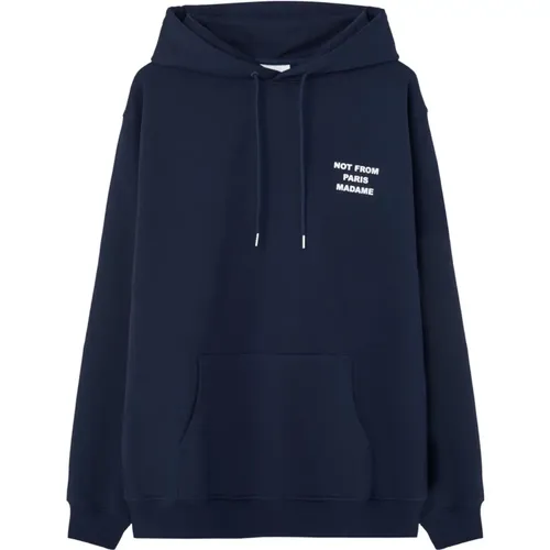 Hoodie Sweater Slogan , male, Sizes: M, XL, S, L - Drole de Monsieur - Modalova