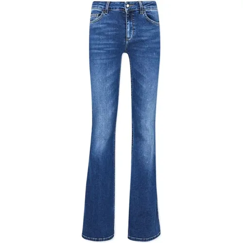 Boot-Cut Denim Jeans , Damen, Größe: W24 - Liu Jo - Modalova