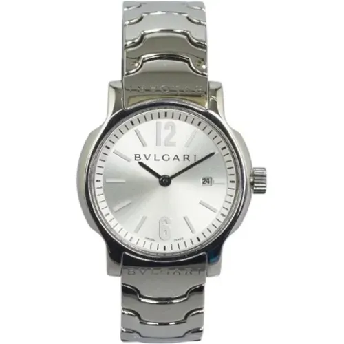 Pre-owned Stainless Steel watches , female, Sizes: ONE SIZE - Bvlgari Vintage - Modalova