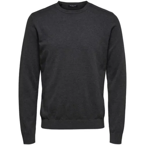 Pullover mit Rundhalsausschnitt , Herren, Größe: L - Selected Homme - Modalova