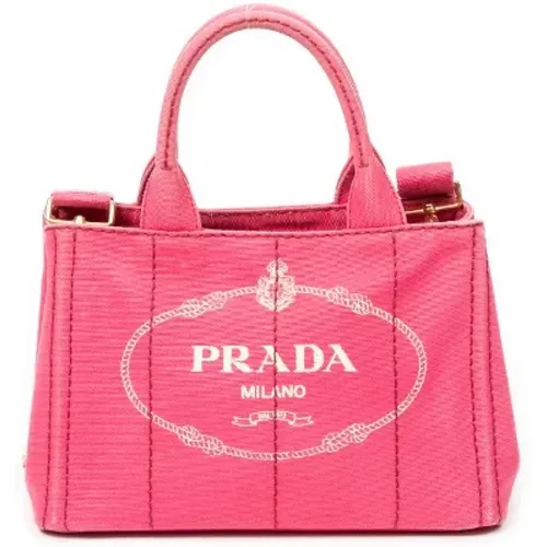 Pre-owned Canvas handbags , female, Sizes: ONE SIZE - Prada Vintage - Modalova