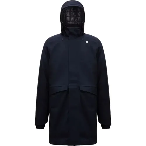 Padded Coat with Detachable Hood , male, Sizes: XL - K-way - Modalova