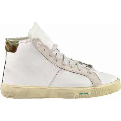 Leather Sneakers with Rubber Sole , male, Sizes: 10 UK - Diesel - Modalova